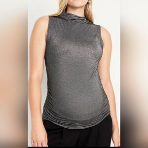 Maternity sleeveless shine top - medium